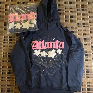 Blue Atlanta Sp5der Hoodie